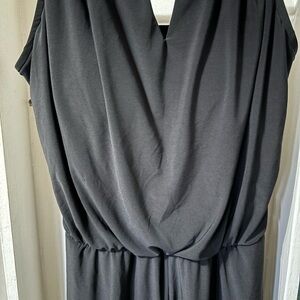 Aqua Green Black Romper Swimsuit